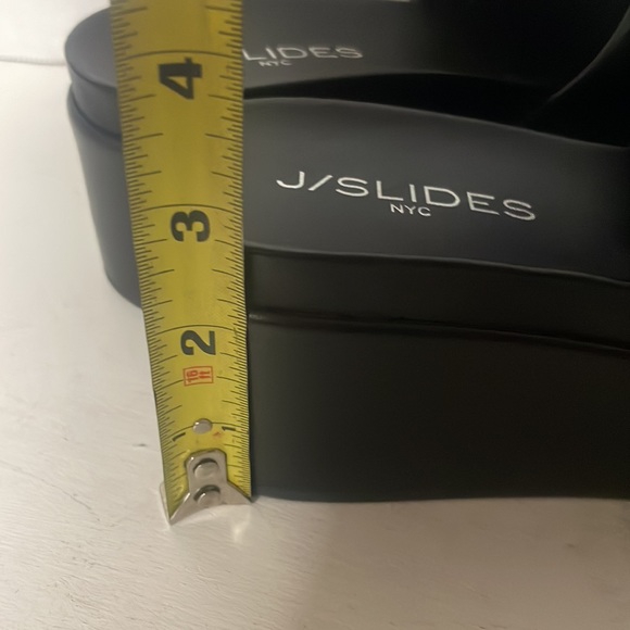 J/SLIDES QUIRKY SANDAL BLACK LEATHER - Picture 3 of 4